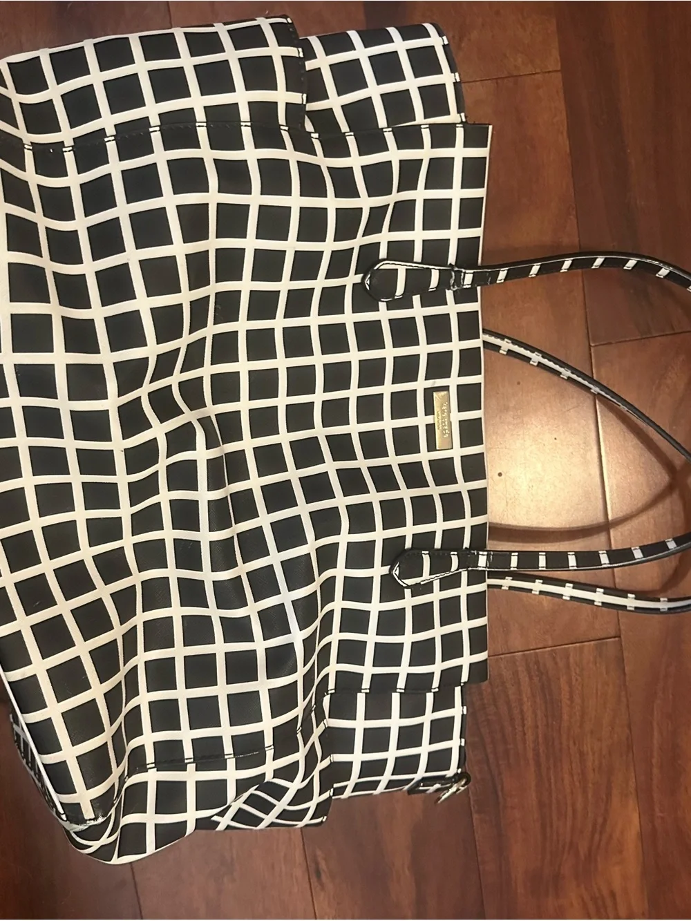 kate spade Black and White diaper bag